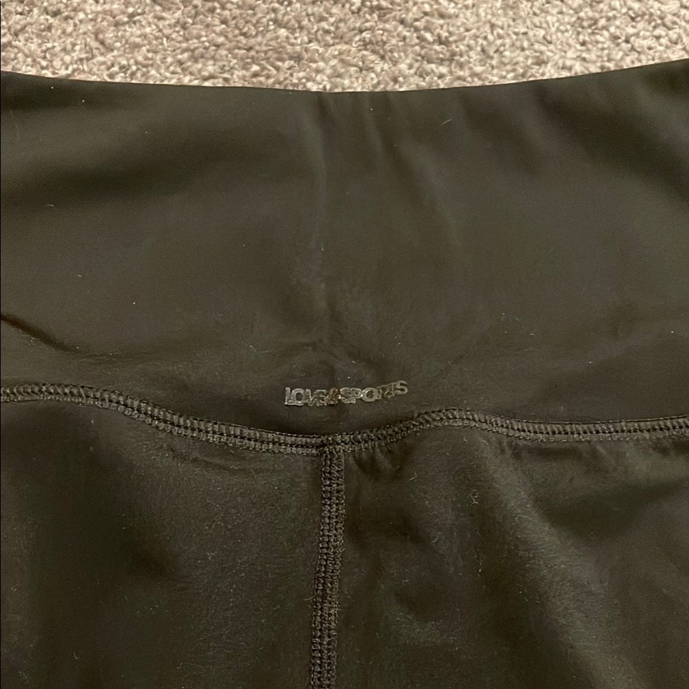 Love & Sports woman’s size large (12-14) Black High-Waisted Leggings - Picture 5 of 6
